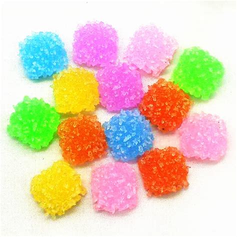 10PCS 16mm Mixed Heart Shape Simulation Gummy Candy Ball|Resin ...