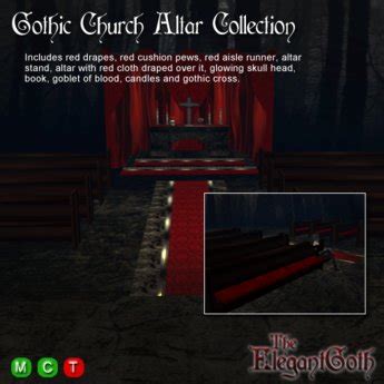 Second Life Marketplace - Gothic Church Altar Collection for gothic ...