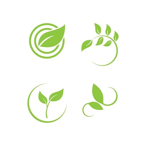 green leaf logo 14720019 Vector Art at Vecteezy