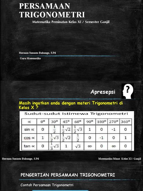 Persamaan Trigonometri | PDF