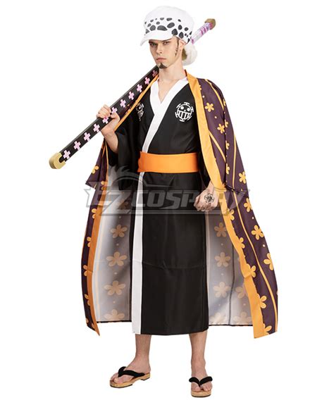 One Piece Wano Country Trafalgar D Water Law Cosplay Costume