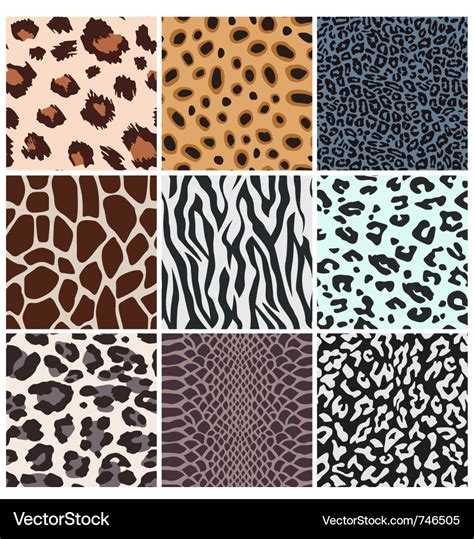 Animal skin seamless pattern Royalty Free Vector Image