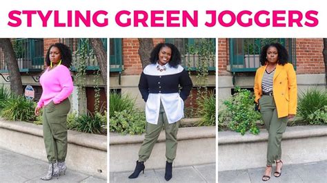 TEN WAYS TO WEAR GREEN JOGGERS - YouTube