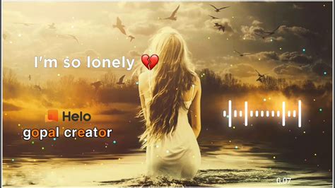 I'm so lonely 😔 lyrics video - YouTube