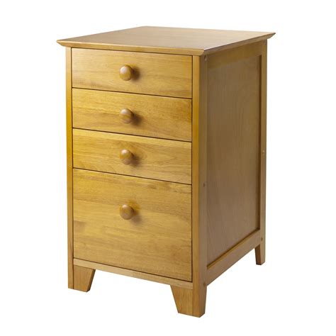 Winsome Wood Studio Home Office File Cabinet, Honey Finish - Walmart.com