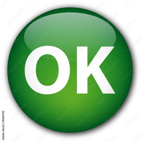 "OK" button Stock Illustration | Adobe Stock