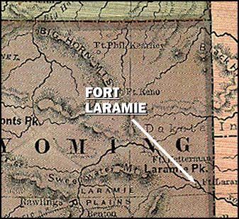 Map of Fort Laramie | Fort laramie, Laramie, Fort