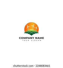 Solar Energy Logo Vector Design Template Stock Vector (Royalty Free ...