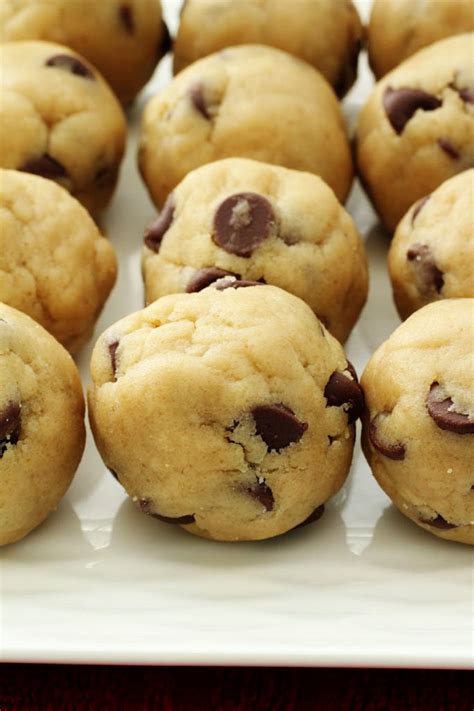 Chocolate Chip Cookie Dough Bites - My Recipe Treasures