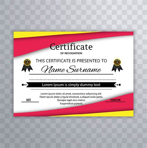 Certificate of Appreciation template design vector 246650 Vector Art at Vecteezy