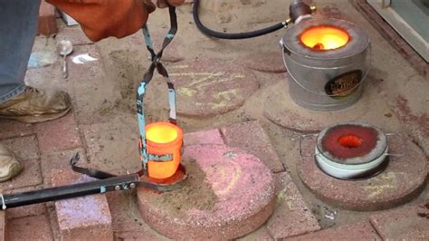 Melting Down Copper Wire Into Ingots - YouTube