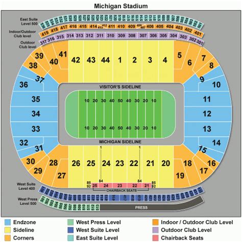 Michigan State Football Stadium Map - Printable Map