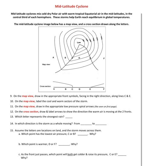 [Solved] . Mid-Latitude Cyclone Mid-latitude cyclones mix cold dry ...