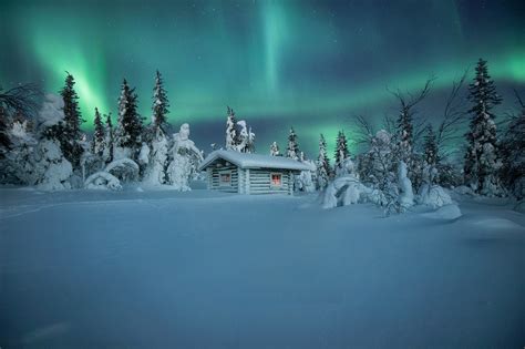 Wallpaper : Finland, cold, snow, hut, winter, sky, nature, aurorae 1920x1280 - WallpaperManiac ...