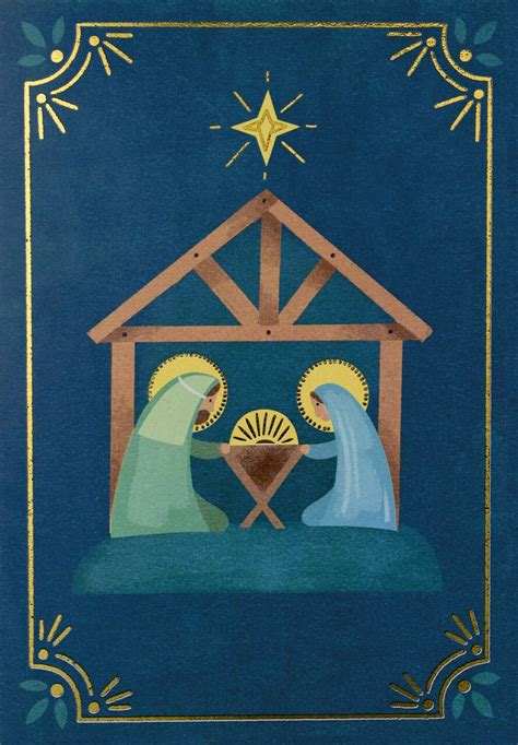 Nativity Vignette Religious Christmas Cards | Hallmark Business