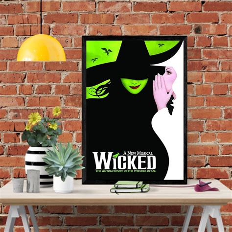 New Wicked (Broadway) Poster – Poster | Canvas Wall Art Print - John ...