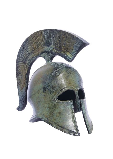 Spartan Helmet Statue With Engraved Snake on Crest Ancient - Etsy | Spartan helmet, Bronze ...