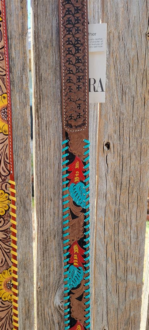 Hand Tooled Leather Purse Straps / Crossbody Purse Straps / Western ...