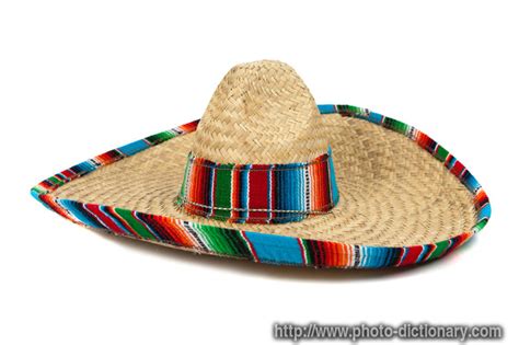 sombrero - photo/picture definition at Photo Dictionary - sombrero word ...