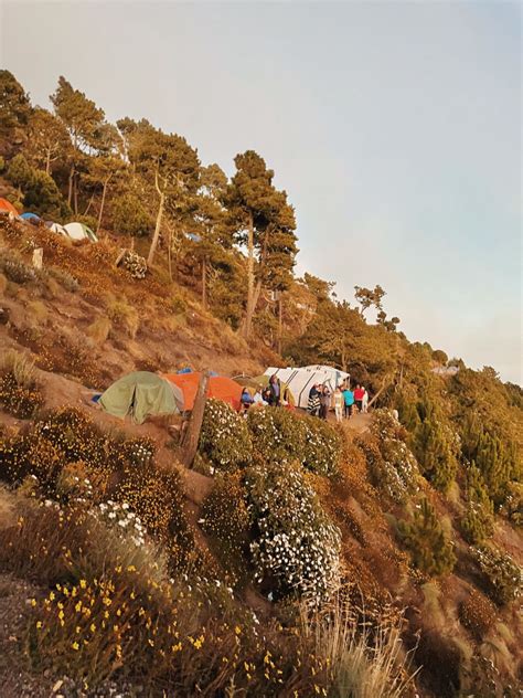 camping on a volcano