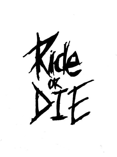 "Ride or Die Sticker" Sticker for Sale by Jake Carter | Redbubble