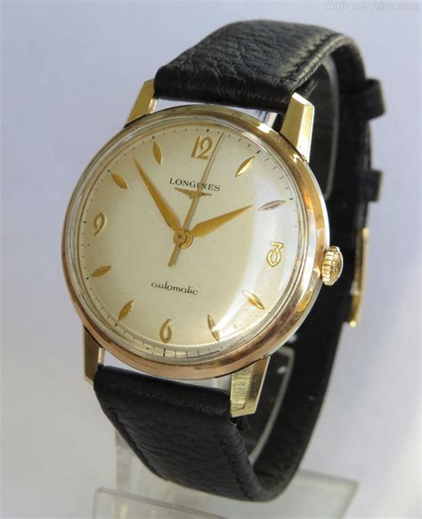 Antiques Atlas - Gents 9ct Gold Longines Automatic Wristwatch