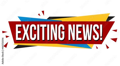 Exciting news banner design Stock Vector | Adobe Stock