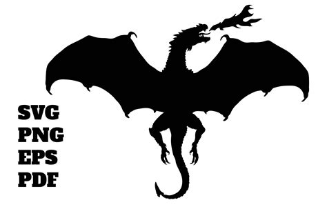 Dragon Silhouette SVG Graphic by Pony3000 · Creative Fabrica