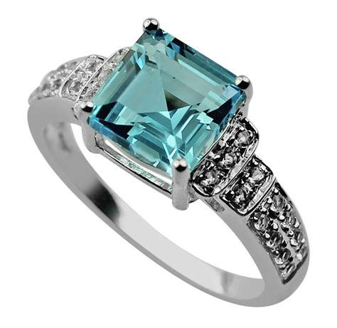 December Month Blue Topaz Birthstone Ring at Rs 39767/piece(s) | नीली ...