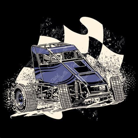 Wingless Midget Speedway Sprint Car Digital Vector File - Etsy New Zealand