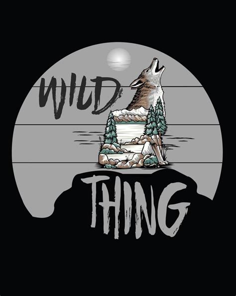 Wild Thing poster 8172435 Vector Art at Vecteezy