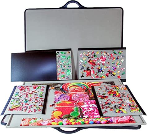 Amazon.com: jigthings – Jigsort 1500 – Jigsaw Puzzle Board with Carry Case for Puzzles up to 35. ...