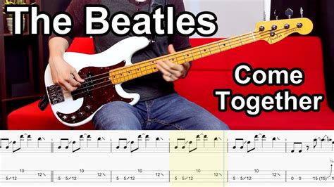 The Beatles - Come Together // BASS COVER + Play-Along Tabs Chords - Chordify