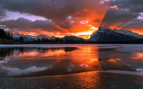 wallpaper canada, alberta, banff national park HD : Widescreen : High Definition : Fullscreen