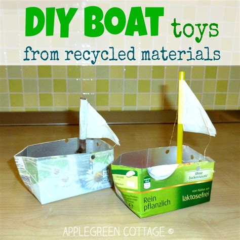 How to make Boats for kids from repurposed materials - AppleGreen Cottage