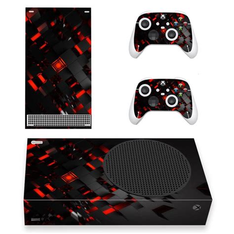 Red And Black Wallpaper Skin Sticker For Xbox Series S And Controllers ...