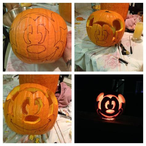 #halloween #pumpkin #carving #mickey mouse carved a pumpkin for my sons 1st Halloween he lives ...