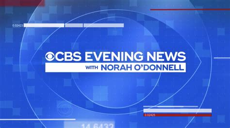 CBS Evening News with Norah O’Donnell Motion Graphics and Broadcast ...