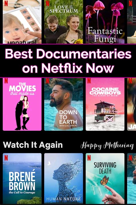 Best Documentaries on Netflix (Bonus Hulu, Prime Video & Disney+ Lists) - Happy Mothering