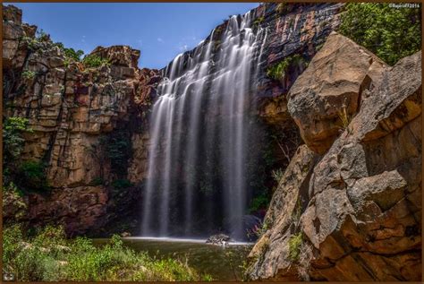 The Humpata waterfall - The Humpata waterfall at highlands of the angolan province of Huila ...