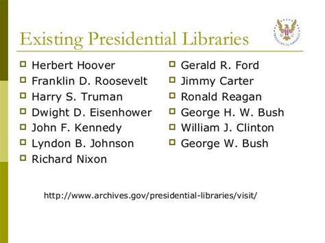 Presidential Libraries