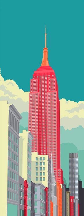 Empire State Building artwork by Remko Heemskerk | New york illustration, City illustration ...