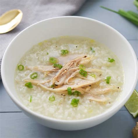 Chao Ga (Vietnamese Chicken Rice Porridge) - A Peachy Plate