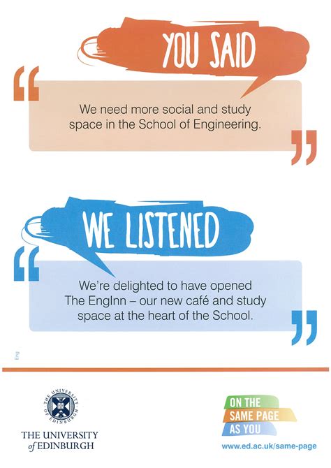 You Said, We Listened | School of Engineering