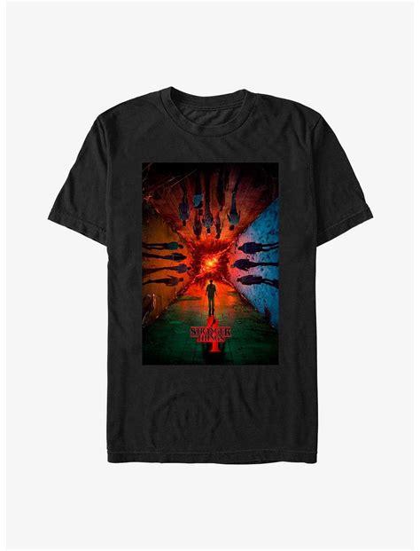 Stranger Things Season 4 Main Poster T-Shirt - BLACK | Hot Topic