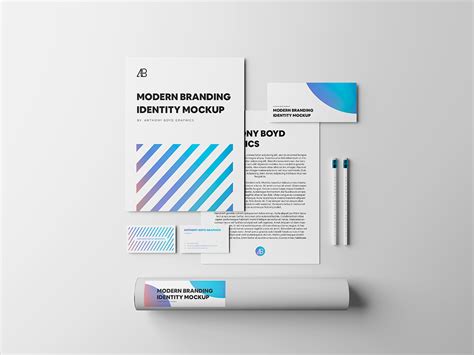 Modern Branding Identity Mockup - Mockup World