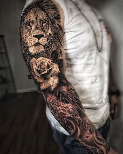 Tattoos | Lion tattoo sleeves, Animal sleeve tattoo, Shoulder sleeve ...