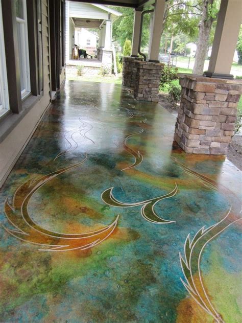 Diy Concrete Patio Floor Painting Ideas