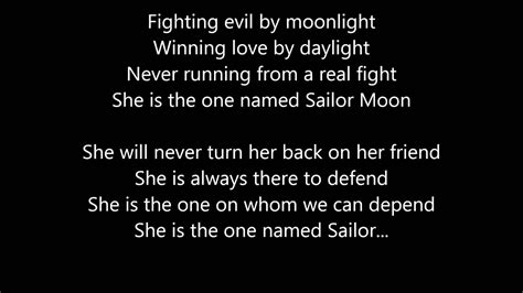 Sailor Moon Theme Song Lyrics - YouTube