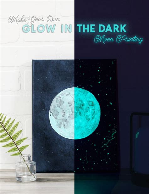 DIY Glow-In-The-Dark Moon Art Tutorial - Persia Lou